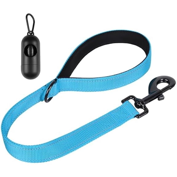 Eryueer Dog Leash, Short Dog Leash, 24 Inch, Black