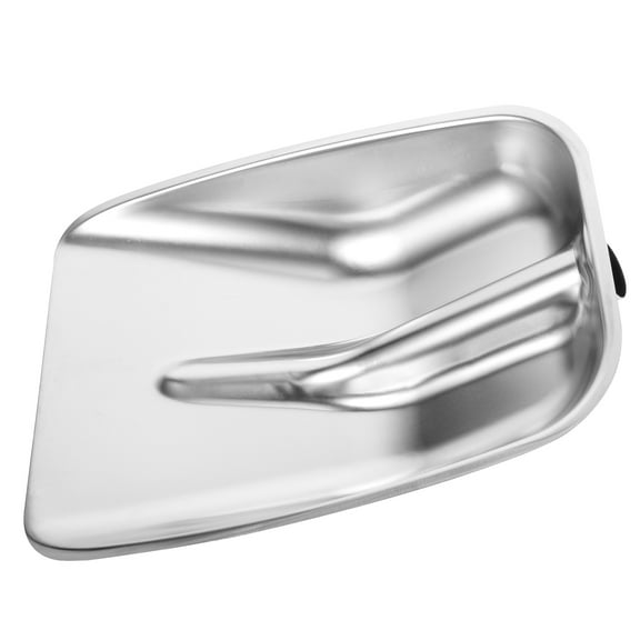 KONTONTY Portable Snow Shovel Stainless Steel Durable Silver for Efficient Winter Cleaning