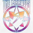 thumbnail image 2 of Women's The Marvels Heroes Crest Graphic Tee White Small, 2 of 4