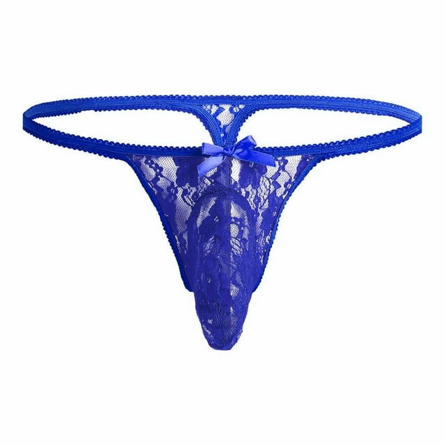 Intimates Men's G-String T-Back Shorts Men Underwear Men Stylish Lace Pattern XL