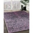 thumbnail image 2 of Ahgly Company Indoor Round Mid-Century Modern Plum Purple Oriental Area Rugs, 8' Round, 2 of 6