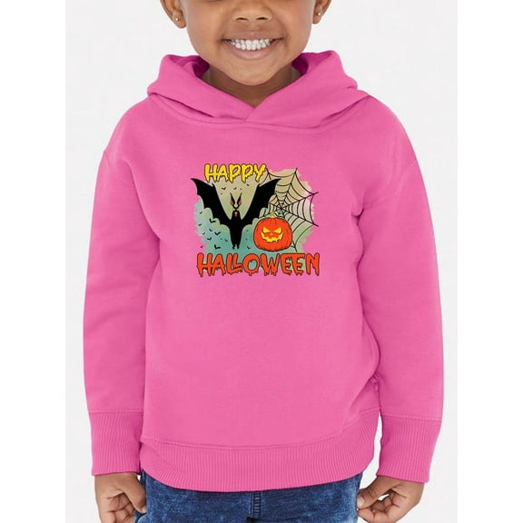 Happy Halloween Retro Style Hoodie Toddler -Image by Shutterstock, 4 Toddler
