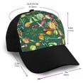 thumbnail image 2 of Naloa Vegan Adult adjustable Print Baseball Hat, Patchwork curved brim baseball capfor Men and Women, One Size, 2 of 5