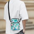 thumbnail image 3 of FUIALDOLG Bird Flower Watercolor Print with Pocket Crossbody Purse, Polyester Crossbody Bag Lightweight Crossbody Bags for Work Travel, 3 of 7