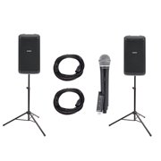 Samson RS100a Active Speaker with Wireless Microphone, Stands, and Cables