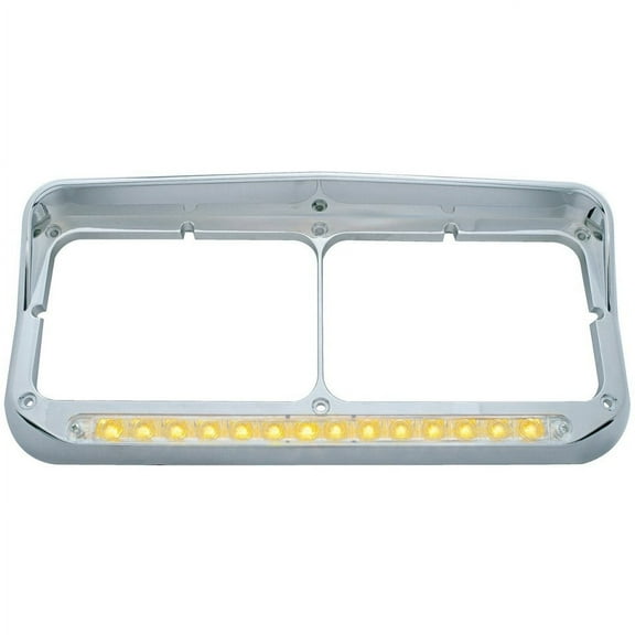 United Pacific 32352 Headlight Bezel   14 Led, Rectangular, Dual, With