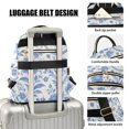 thumbnail image 4 of JIALIOU Mini Backpack Purse for Women Quilted Casual Daypack Small Travel Shoulder Bag, Blue Porcelain Floral, 4 of 7