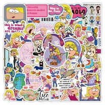 100Pcs Lizzie McGuire Stickers for Kids Gifts Water Bottle Cup Laptop Guitar Car Bike Skateboard Luggage Box Waterproof