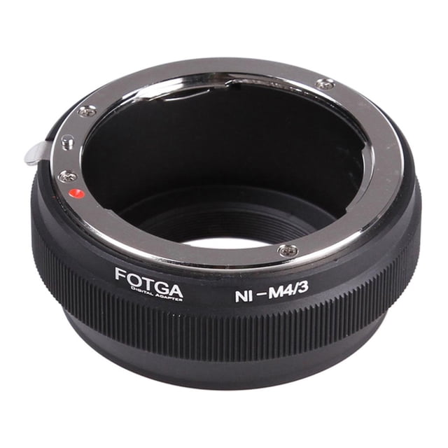 Anillo adaptador de lente de cámara de metal negro para AI 4/3 G5 GH2 jinwen Anillo adaptador de lente de cámara