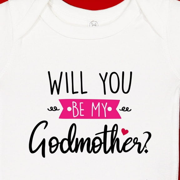 Baby Bodysuit BELLA CANVAS Will You Be My Godmother Proposal Gift From Baby, Infant Bodysuit Onesie, Godmommy Ask, God Mom Present, Cute Godmom Gift, Baptism Party