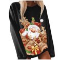 thumbnail image 1 of Navidad moda mujer casual manga larga impreso damas sudaderas tops Fridja fksj2344, 1 of 5