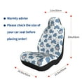 thumbnail image 5 of Yiaed Cute Hippos Print Car Seat Covers,Universal Auto Seats Protector Fits for Car,SUV Sedan,Truck,Automotive Seat Covers & Accessories-1, 5 of 9