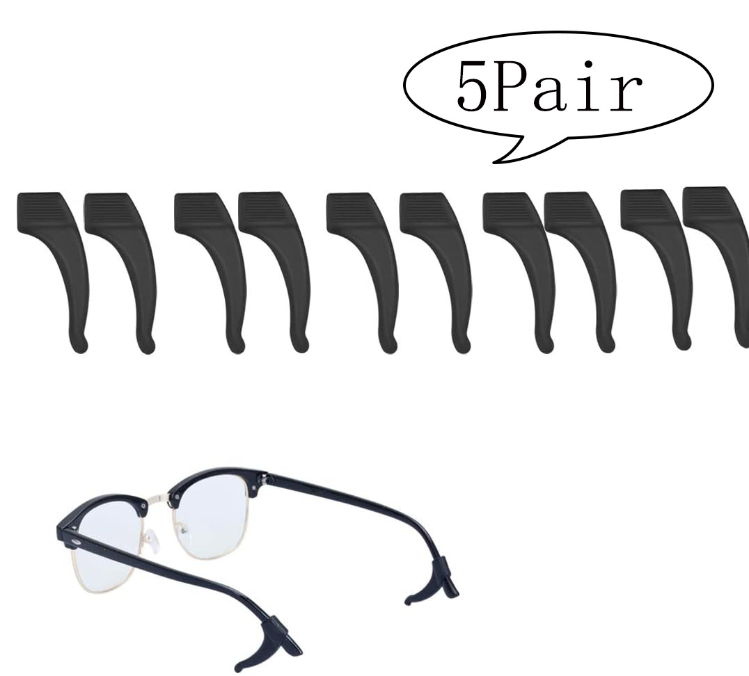 LNKOO Eyeglass Ear Grip Soft Comfortable Antislip Holder, Silicone