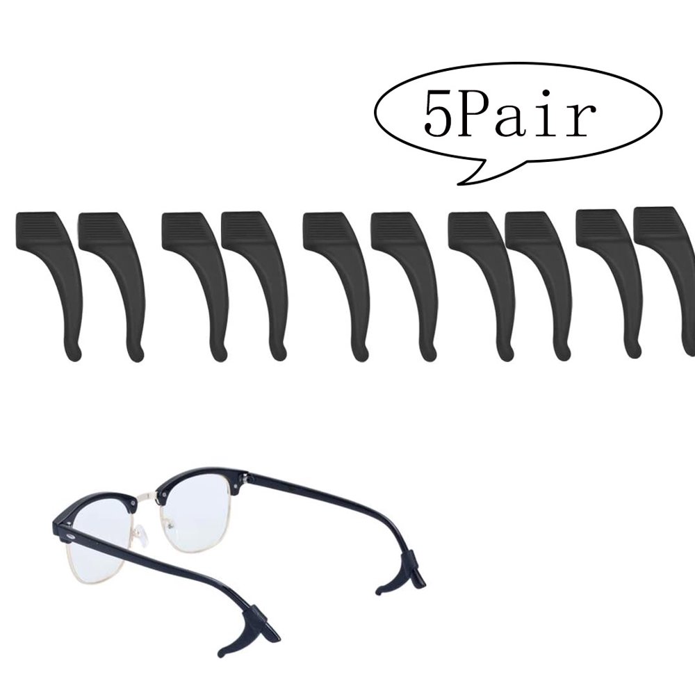 LNKOO Eyeglass Ear Grip Soft Comfortable Antislip Holder, Silicone