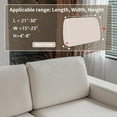 thumbnail image 2 of Couch Cushion Covers for Sectional Sofa, Stretch Soft Sofa Slipcovers Washable Wear-Resistant Universal Furniture Protector for Living Room(1 Piece Back Couch Cover, Ivory), 2 of 5