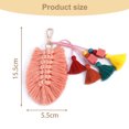 thumbnail image 2 of Colorful Tassel Bag Charm for Women,Layered Tassel Keychain Keyring Purse Handbag Decor Pendant, 2 of 5
