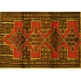 thumbnail image 1 of Ahgly Company Machine Washable Indoor Rectangle Persian Yellow Traditional Area Rugs, 2' x 4', 1 of 4