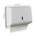 thumbnail image 5 of Wall Mounted Paper Towel Dispenser Commercial Z-fold Paper Towel Dispenser for Kitchen, Bathroom, Hotel Restaurant, Holds 200 Sheets, No Punching[Black], 5 of 5