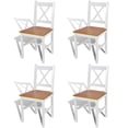 thumbnail image 1 of Sillas de Comedor Casafoyer 4 unidades Madera de Pino Blanca, 1 of 1