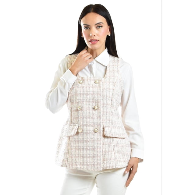 Chaleco Tweed Roman Fashion /Juvenil, 2435 (Rosa) rosa CH
