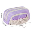 thumbnail image 4 of Under $1 Pencil Case, Drawstring Large Capacity Multi-Layer Fabric Pen Pouch, Stain-Resistant Stationery Organizer for Junior College by PALIFEUR, 4 of 8
