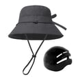 thumbnail image 1 of Sombrero de pescador de ala ancha para playa, jardinería, desplazamientos, ciclismo Negro, 1 of 9