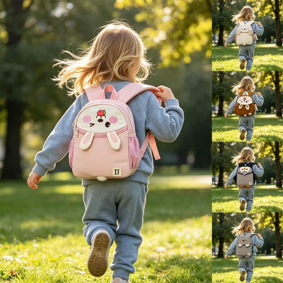 Miaoju Backpack Lightweight for School, Travel & Daycare - Ideal for 4 , Durable & Water-Resistant, Roomy Interior, Coffee