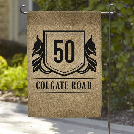 Custom Personal Address Garden Flag, 18" x 12"