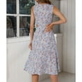 thumbnail image 2 of Jdlsppl Women's Midi Sleeveless Dresses Cut-out Party Sundress Floral Sexy Holiday Casual Summer A Line Chiffon Fitted Spring Dress Sky Blue Medium, 2 of 4