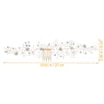 thumbnail image 2 of unbranded Decorativa Para De En Tono Dorado Con Rhinestones Y Peine, 2 of 6