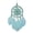 Blue, variant on Elegant Wall Hanging for Home and Interiors with Windmill Design Handmade Polyester Decorative Alternative for Living Room and Bedroom, 5.9 in, Blue