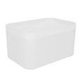 thumbnail image 2 of Caja de almacenamiento de cosméticos, caja de almacenamiento de cosméticos de escritorio, subcompartimento, caja de almacenamiento de mascarillas con compartimento de tap, 2 of 14