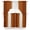 Orange, variant on Aqua Blue Striped Kitchen Curtains Swag Valance for Windows/Bathroom/Cafe, Blue White Ombre Farmhouse Gradient Rod Pocket Drape Panel Swag Curtains Valance for Bedroom/Living Room 56"x36"