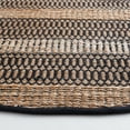 thumbnail image 3 of SAFAVIEH Natural Fiber Quincy Striped Area Rug, Black/Natural, 7' x 7' Round, 3 of 11