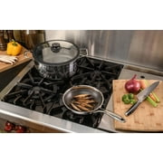 Black Cube Hybrid Quick Release Stainless Steel Frying Pan with Nonstick Coating, Oven-Safe Cookware