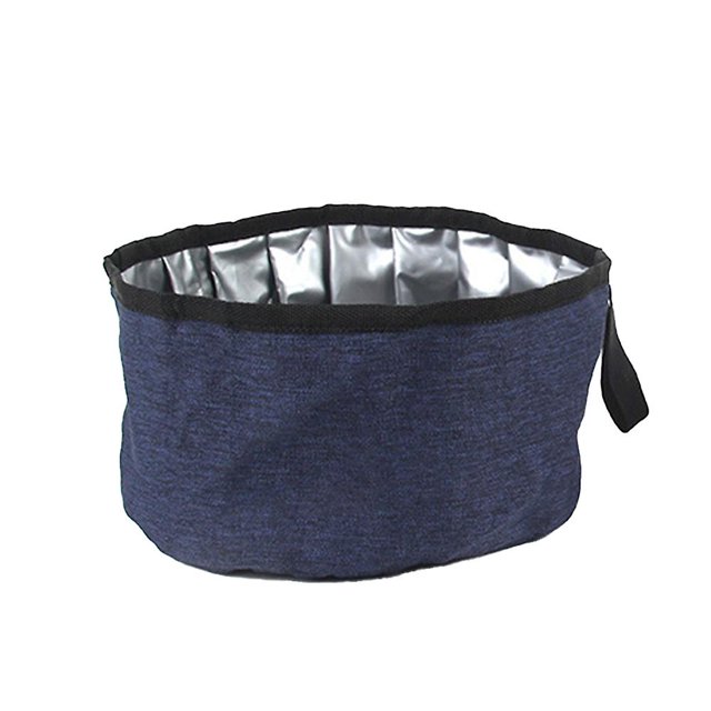 36*18cm Cuenco de comida para perros al aire libre Oxford, cuenco plegable portátil para beber para mascotas, cuenco para perros de viaje de gran capacidad