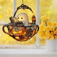 thumbnail image 5 of Spooky Reading Ghost Teacup Sun Catcher, 2D Flat Acrylic Sun Catchers for Window Hanging, Halloween Hanging Halloween Window Ghost Decor, Halloween Decoration Spooky Gift, 5 of 7