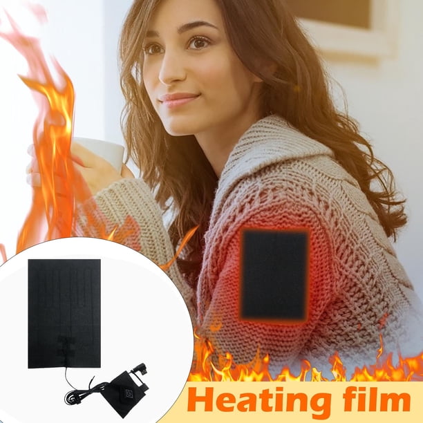 Chaqueta de plumón con película calefactora, chaqueta con película calefactora, chaqueta eléctrica portátil, impermeable y aislante, diseño ligero y plegable, elemento calefactor seguro,