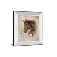 thumbnail image 1 of Art 8073MF Classy 22 x 26 Po Cheval de Course I par Ruane Manning Miroir Imprimé Mural Encadré Art, 1 of 1