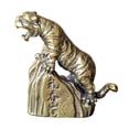 thumbnail image 3 of Bonita estatua de tigre, escultura de latón, accesorios decorativos artesanales, figurita de juguete, adorno de Animal coleccionable para decoración, 3 of 9