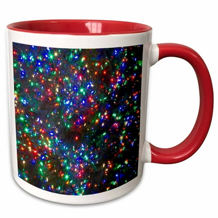 Christmas Ships Portland Oregon 3dRose Christmas lights, Portland, Oregon, USA - US38 WSU0110 - William Sutton - Two Tone Red Mug, 11-ounce ()