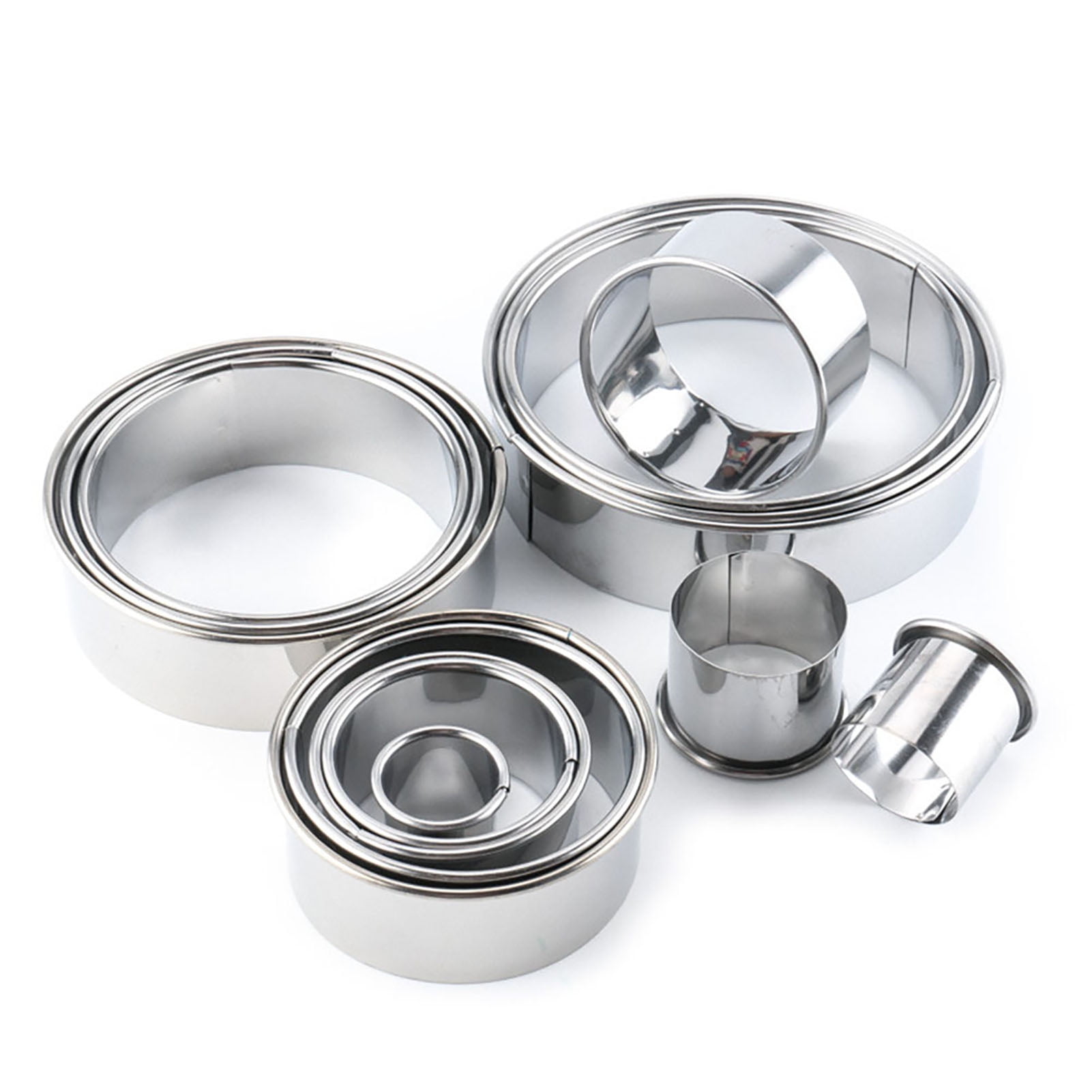 5 Pieces Circle Biscuit Cutter,Professional Stainless Steel Round Cook —  CHIMIYA