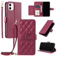 thumbnail image 5 of Funda tipo billetera GANGXUN para iPhone 12 Mini – Tapa abatible con correa para mujer, 5 of 5