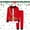 Red-14, variant on Christmas Pajamas for Kids Classic Santa Pajamas Long Sleeve Crew Neck Holiday Nightwear Big Boys Pajamas 7-8 Years