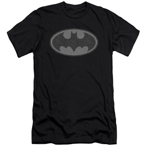 Batman Elephant Signal Premium Canvas T-Shirt Adult Slim Fit 30/1 Black