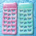 thumbnail image 4 of Inflatable Float Hammock floaties for adults Perfect for Poolside Lounging Swimming Pool Loungers Beds Pool Accessories Light Blue A, 4 of 6