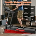 thumbnail image 7 of Treadmill with Auto Incline, 17" Incline Treadmill for Home, Compact, Foldable, 300lb Capacity, Shock Absorption, 12% Incline Automatic, 0.6-8MPH, 3.5HP, Pulse Sensor, Bluetooth App Running Treadmill, 7 of 7