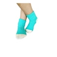 thumbnail image 2 of Sierra Socks Toddler Combed Cotton Ribbed Turn Cuff 2-Pack Socks (Teal/Cream, 2-4 years (Fits Shoe Size 6-11)), 2 of 4