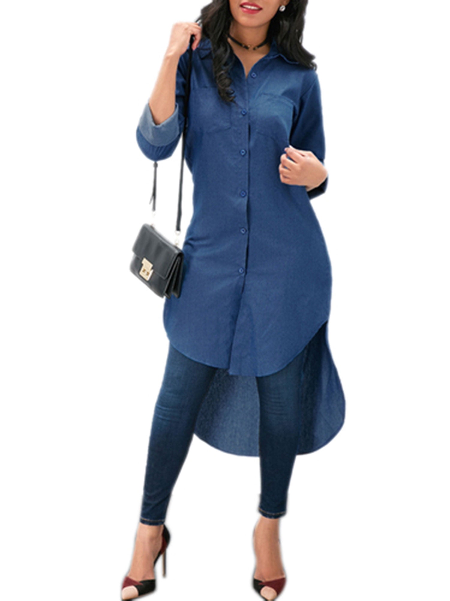 ladies dress long top
