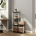 thumbnail image 3 of Furniture of America Brooks Adult Open Display Shelf Bookcase, 4-Cube Shelves, Espresso, 3 of 16
